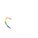 Logo normal Love in colors blanco transparencia